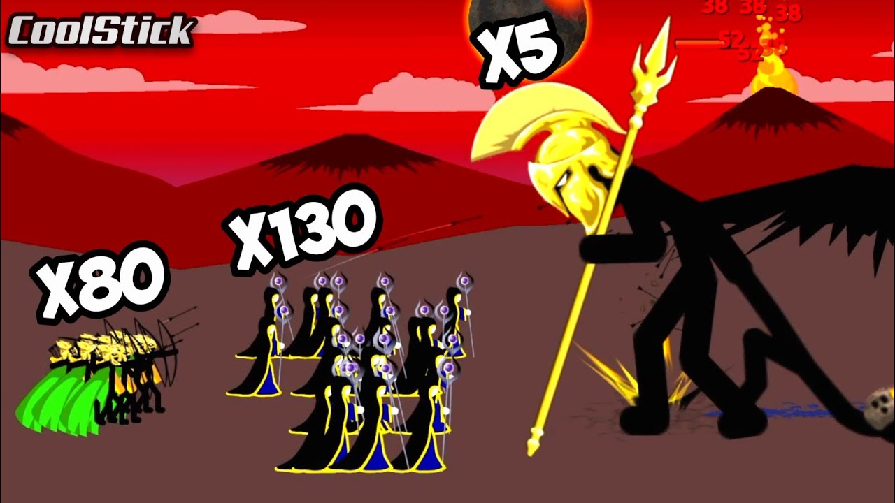Meric's And Kytchu's (Golden Archidons) Vs Giant Golden Spearton Boss | Stick War Legacy