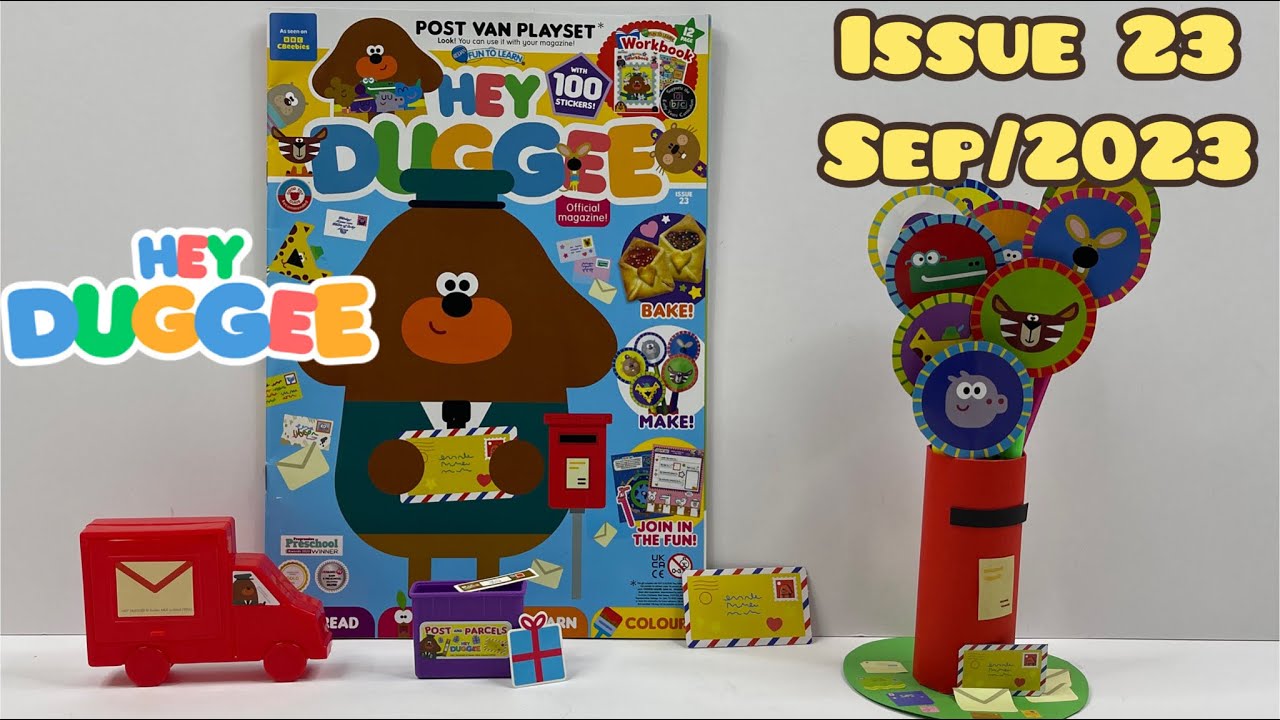 Hey Duggee magazine, issue 23, Sep/2023, with Post Van Play Set, 📮💌📬🚚