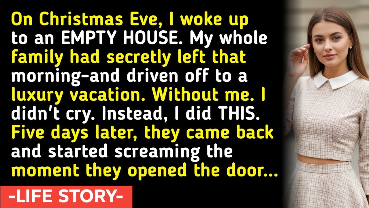 On Christmas Eve, I woke up to an EMPTY HOUSE. My whole family had secretly left that morning-and