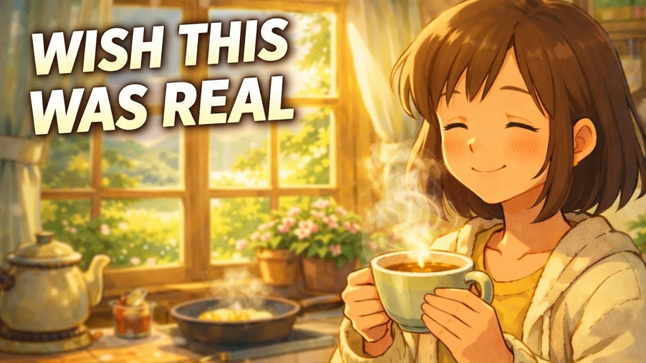 Paceful Spring Morning Routine | Cozy Ghibli Style Animation for Relaxing Start