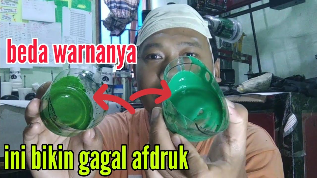 gagal afdruk screen sablon hal ini biasa terjadi pada para penyablon pemula