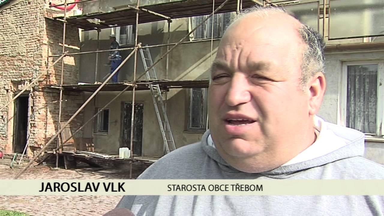 Třebom - Oprava obecního úřadu www.TelevizeHlucinsko.cz
