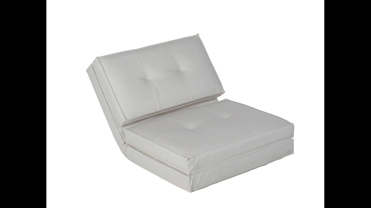 Chauffeuse lit LIZY Simili Blanc - BUT