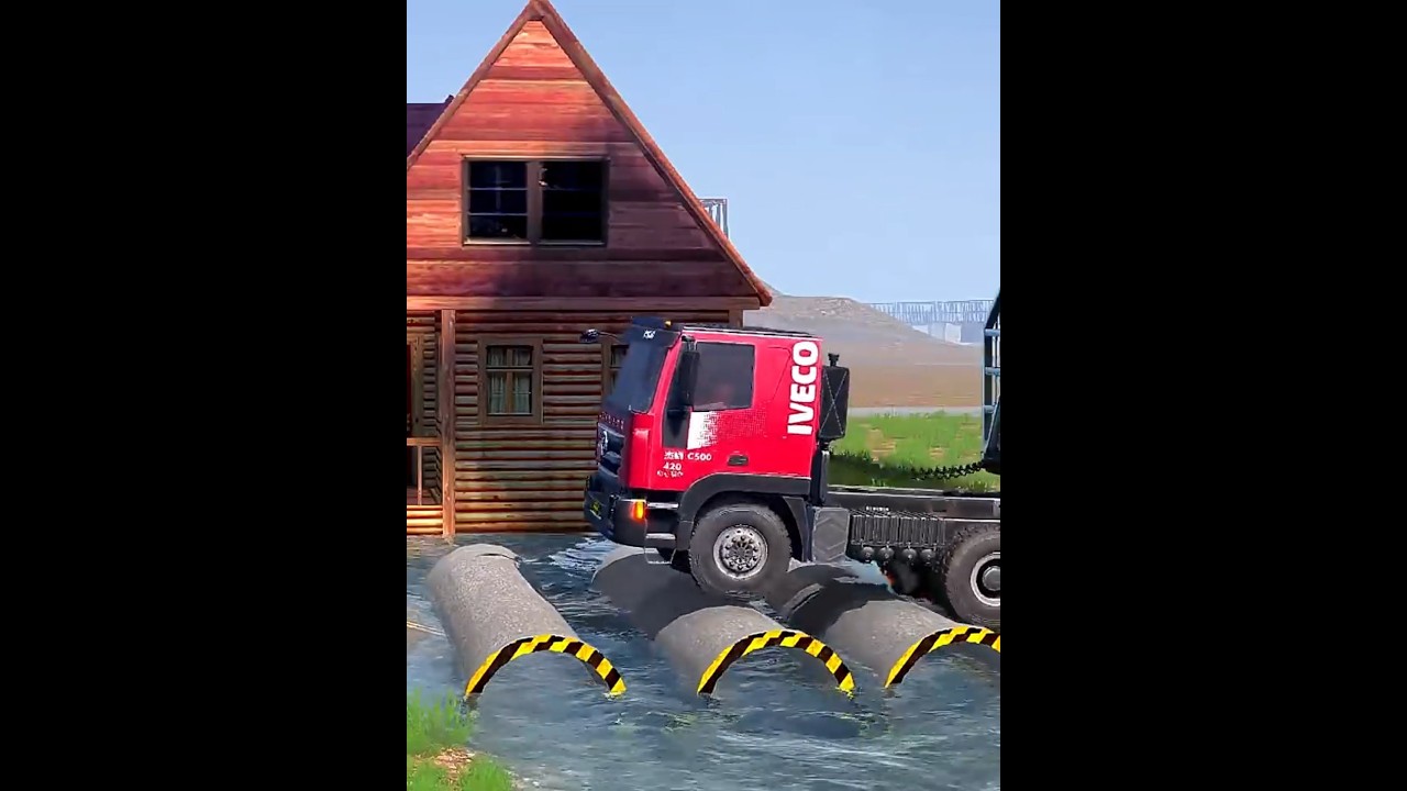 Spintires：MudRunner Truck mod Gameplay Ep468 #spintires #mudrunner   #simulation #drivingskills
