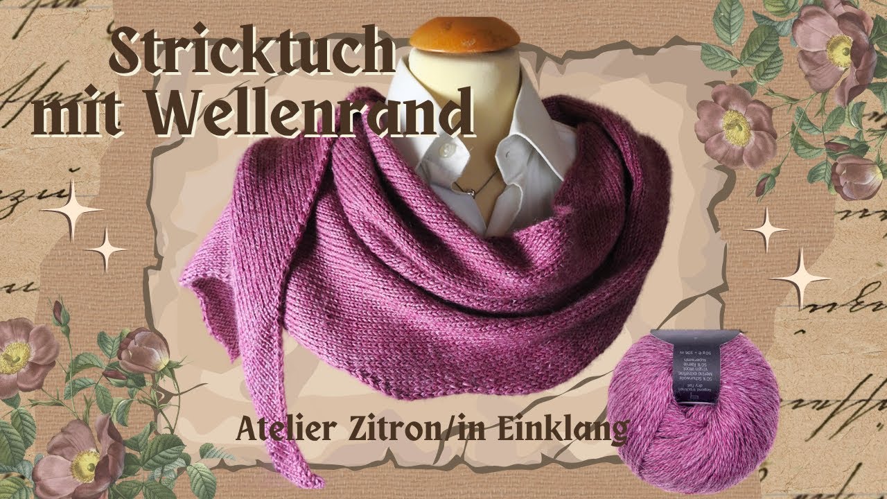 Stricktuch mit Wellenrand Verbrauch: 200g/424m   ❗️Rabattcode in der Infobox❗️