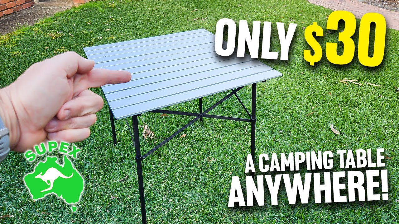 SUPEX Aluminium Roll-Up Camp Table - TAKE THIS ANYWHERE!