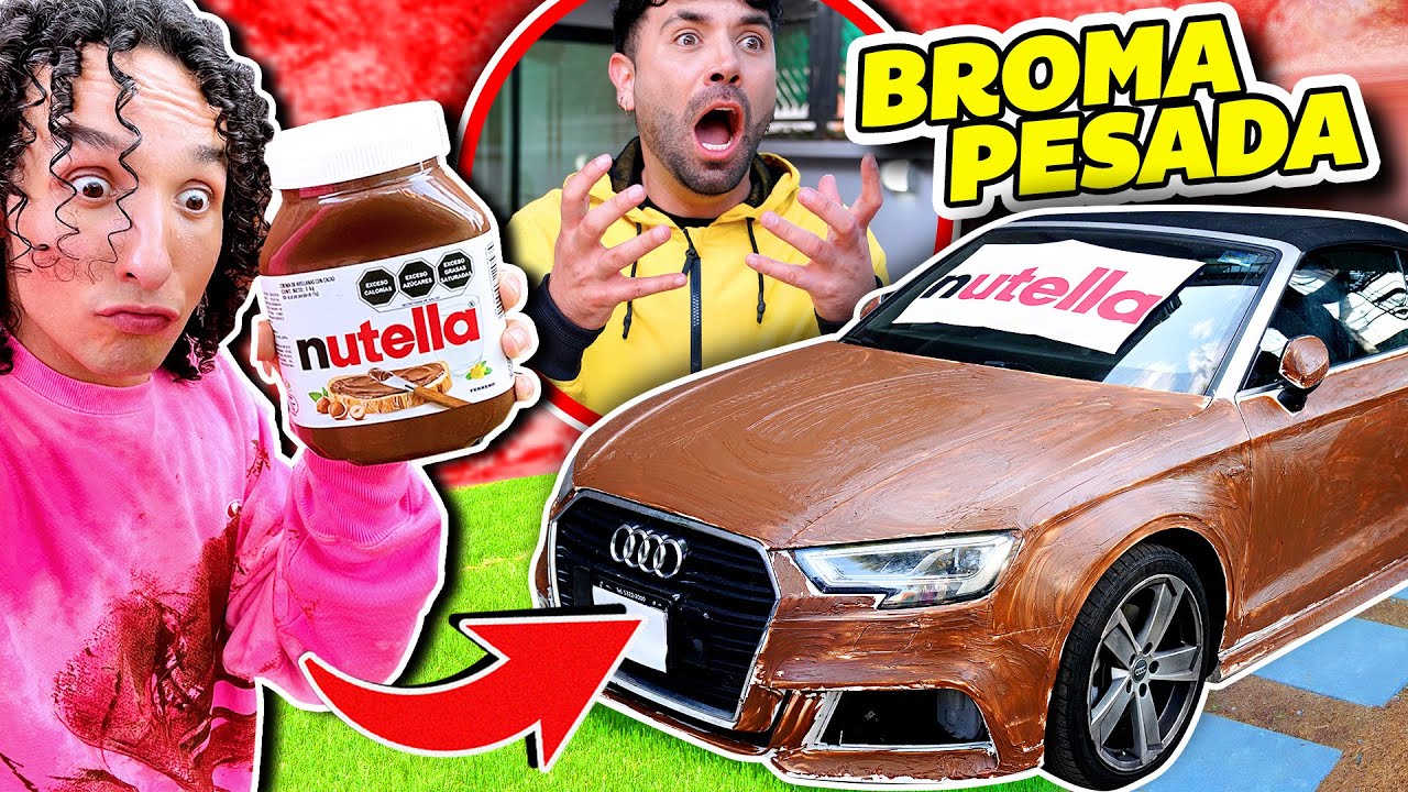 CONVIERTO EL COCHE DE DIEGO EN UN CHOCOLATE GIGANTE *BROMA PESADA