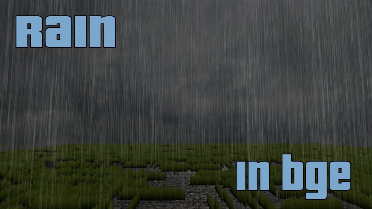How to add rain in the blender game engine