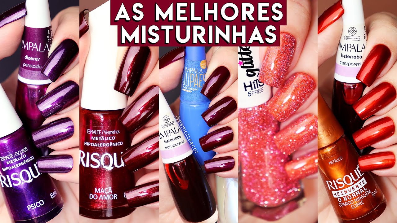 Misturinhas de Esmaltes que VIRALIZARAM com Risqué, Impala, Dailus, Glitter da Hits e muitos outros!