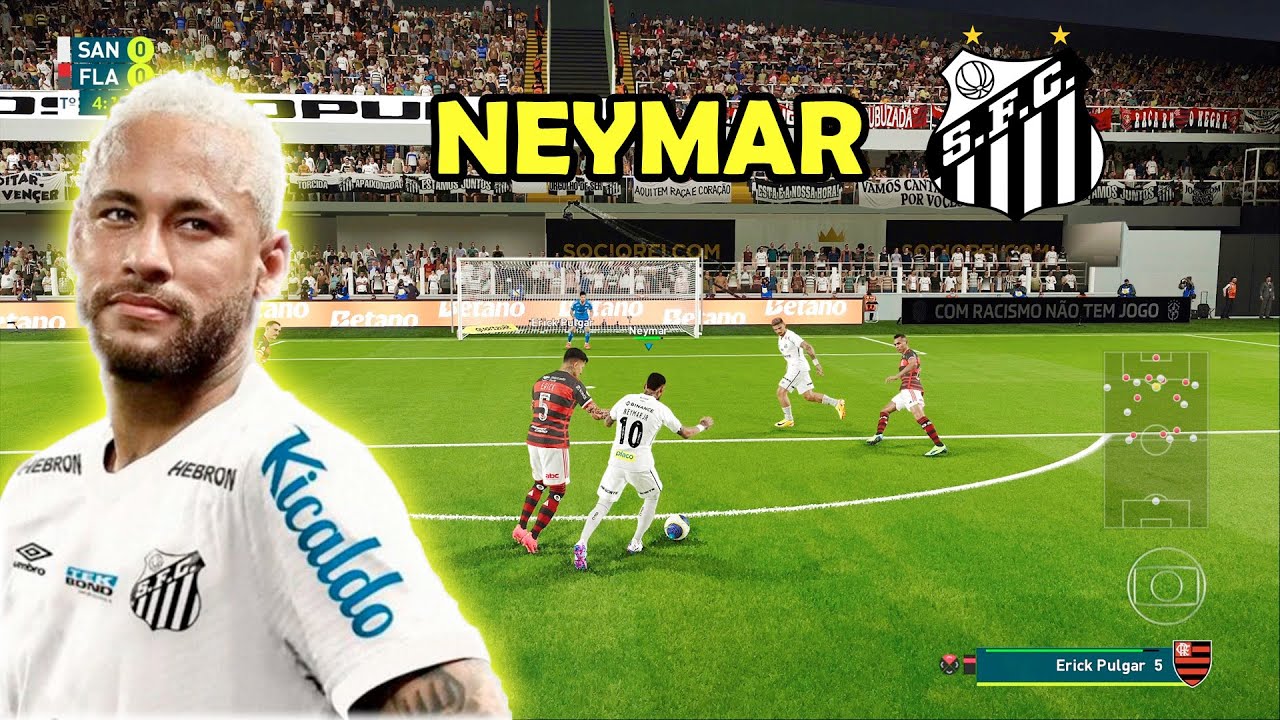 JOGANDO COM NEYMAR DE VOLTA AO SANTOS! MODO CARREIRA