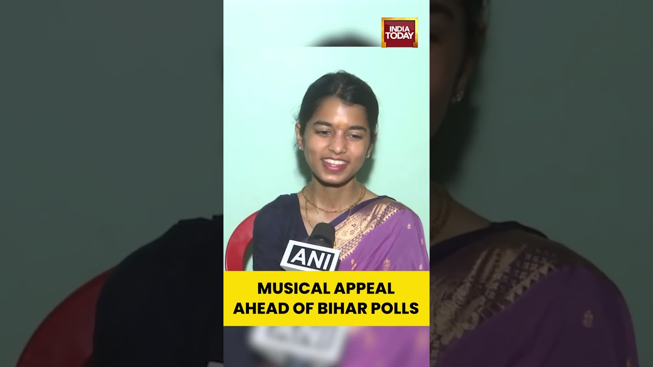 BJP Candidate Maithili Thakur Sends Musical Message to Bihar Voters Ahead of Elections #biharpolls