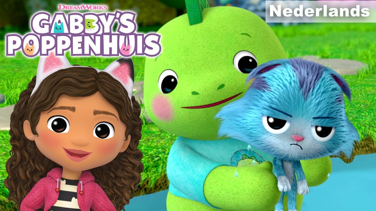 De Gabbykatten voeden een dinosaurus op | GABBY'S POPPENHUIS | Netflix