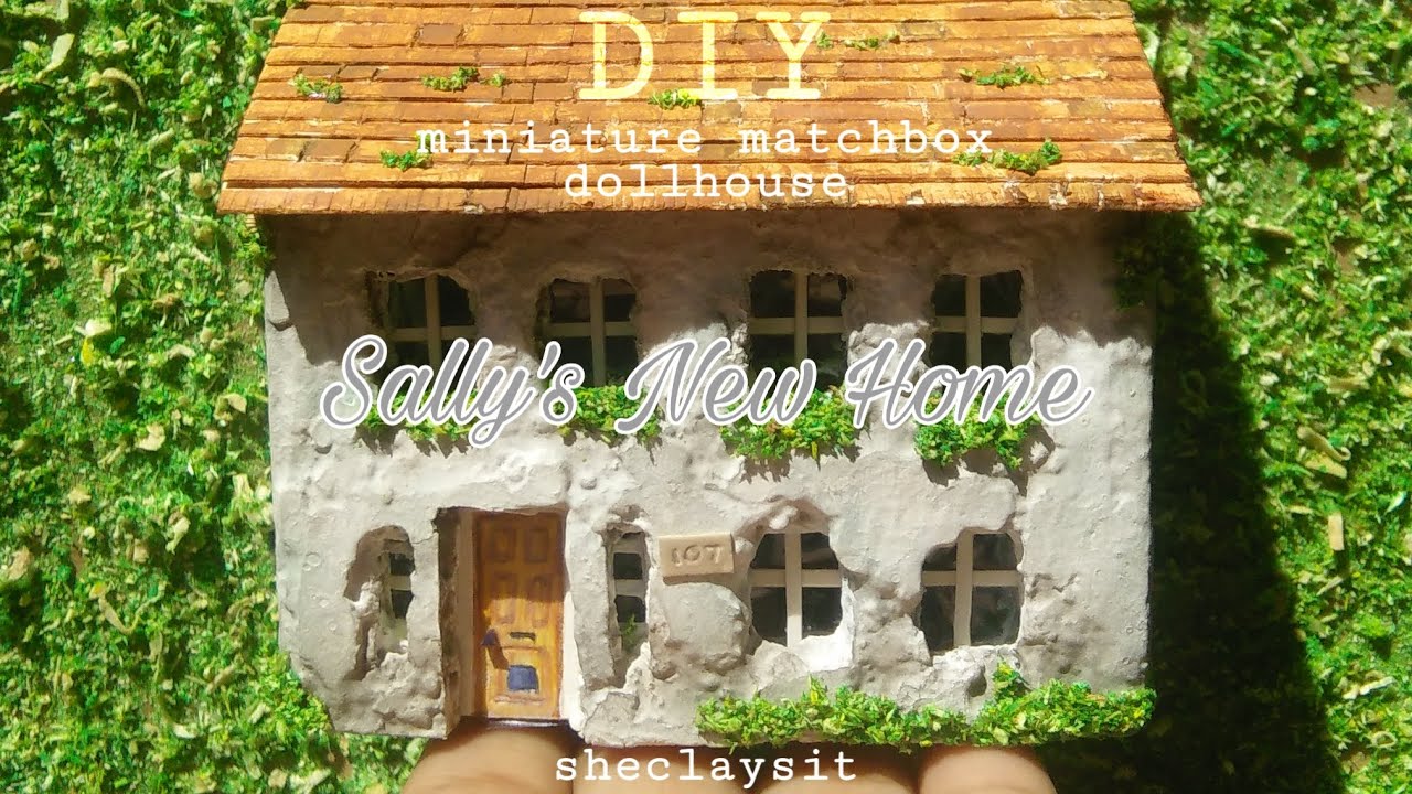 I made a beautiful miniature matchbox dollhouse- DIY matchbox project no. 4 : Sally's New Home