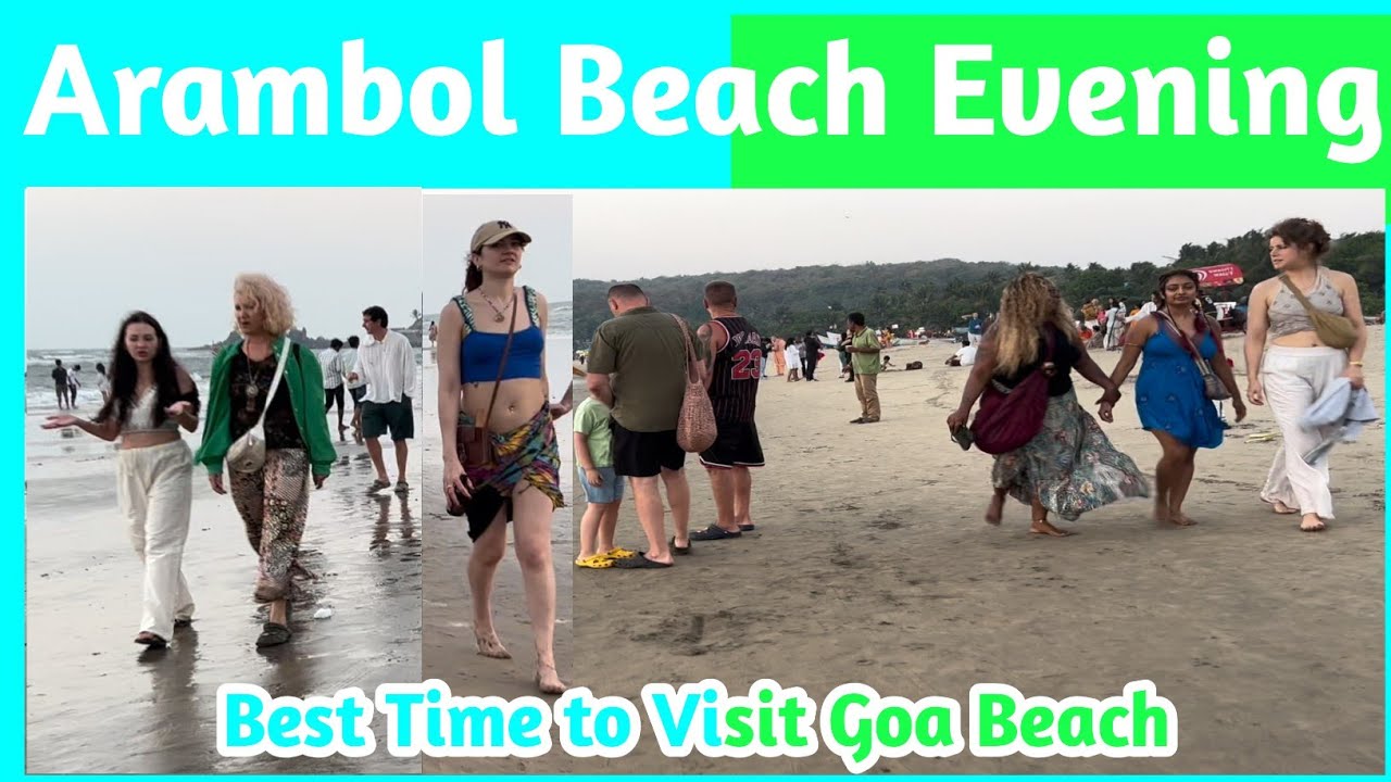 Arambol Beach Evening | Best Time to Visit Goa Beach | Arambol Beach | Goa