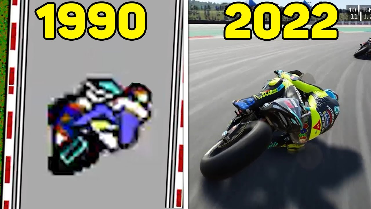 Evolution of CRASHES in MotoGP Games (1990-2022)