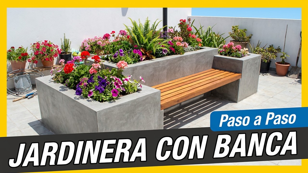 #como hacer una #jardienra de block (video corto)