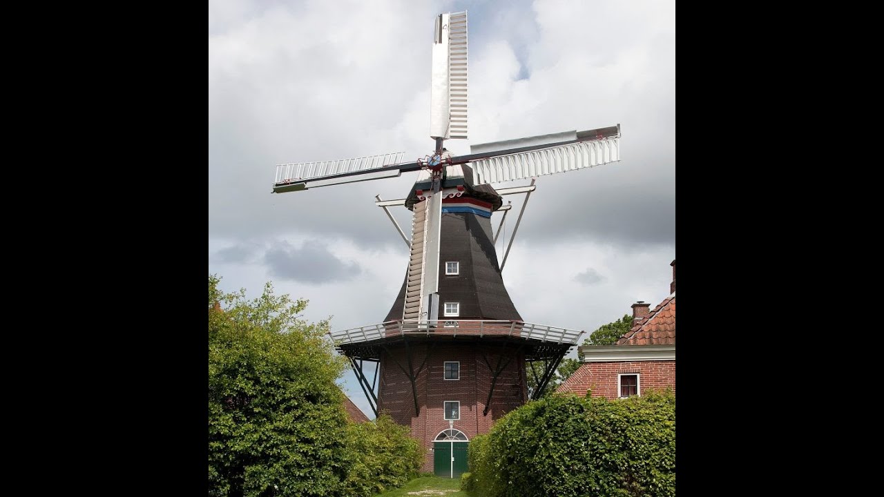 Koren-Pelmolen De Jonge Hendrik. Pellen op Windkracht