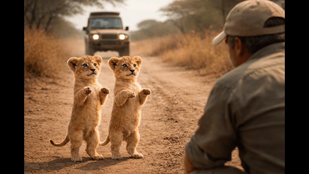 Ces lionceaux ont supplié un ranger de les suivre — ce qu’il a découvert a bouleversé tout le monde