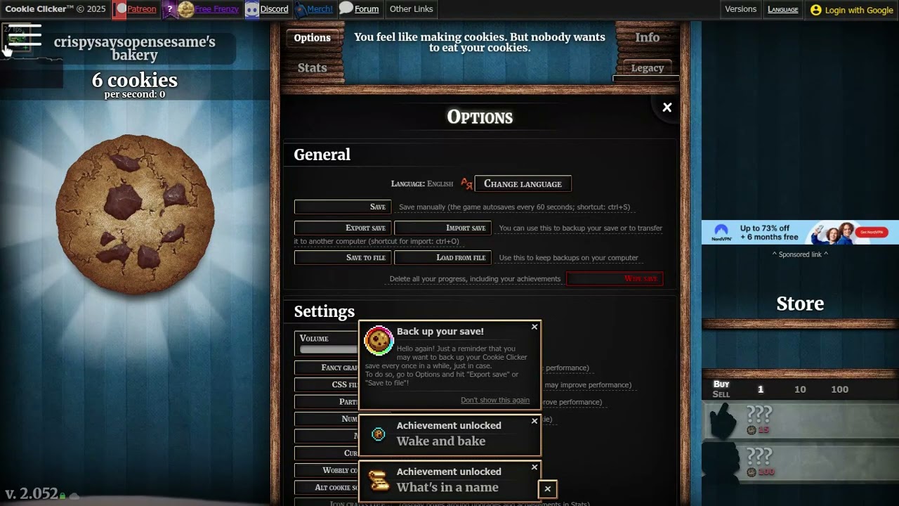 infinity cookies in cookie clicker (dev tools cheat)