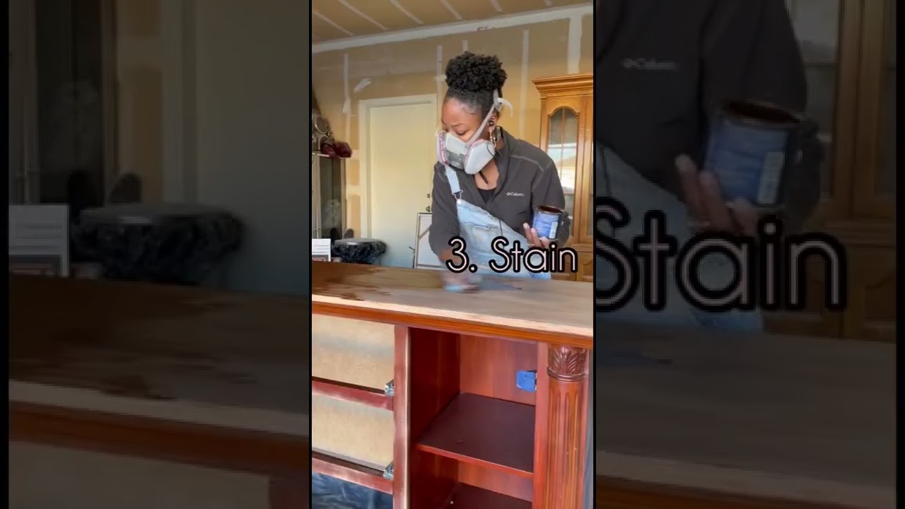 $14 DRESSER MAKEOVER 😲😯🤭 #furniturerestoration #furnituremakeover #diy