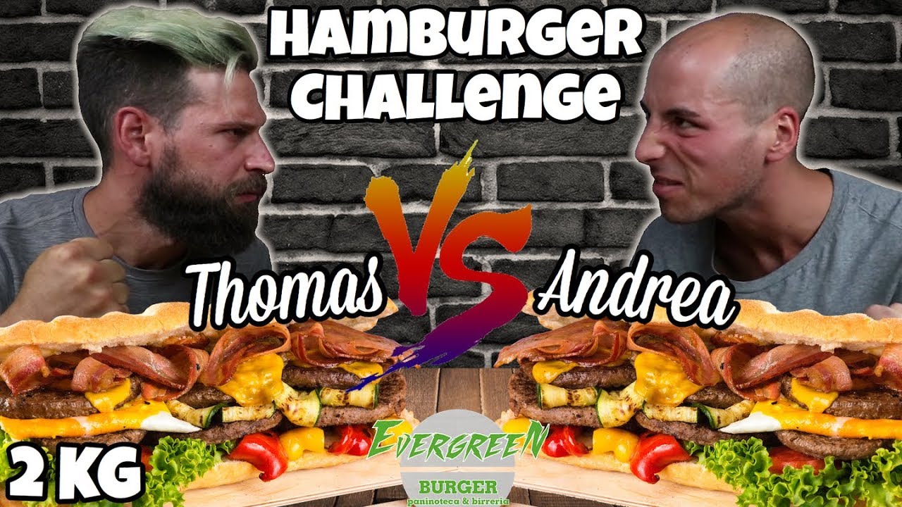 THE KILLER BURGER Challenge - THOMAS HUNGRY VS FOLLOWER - MAN VS FOOD