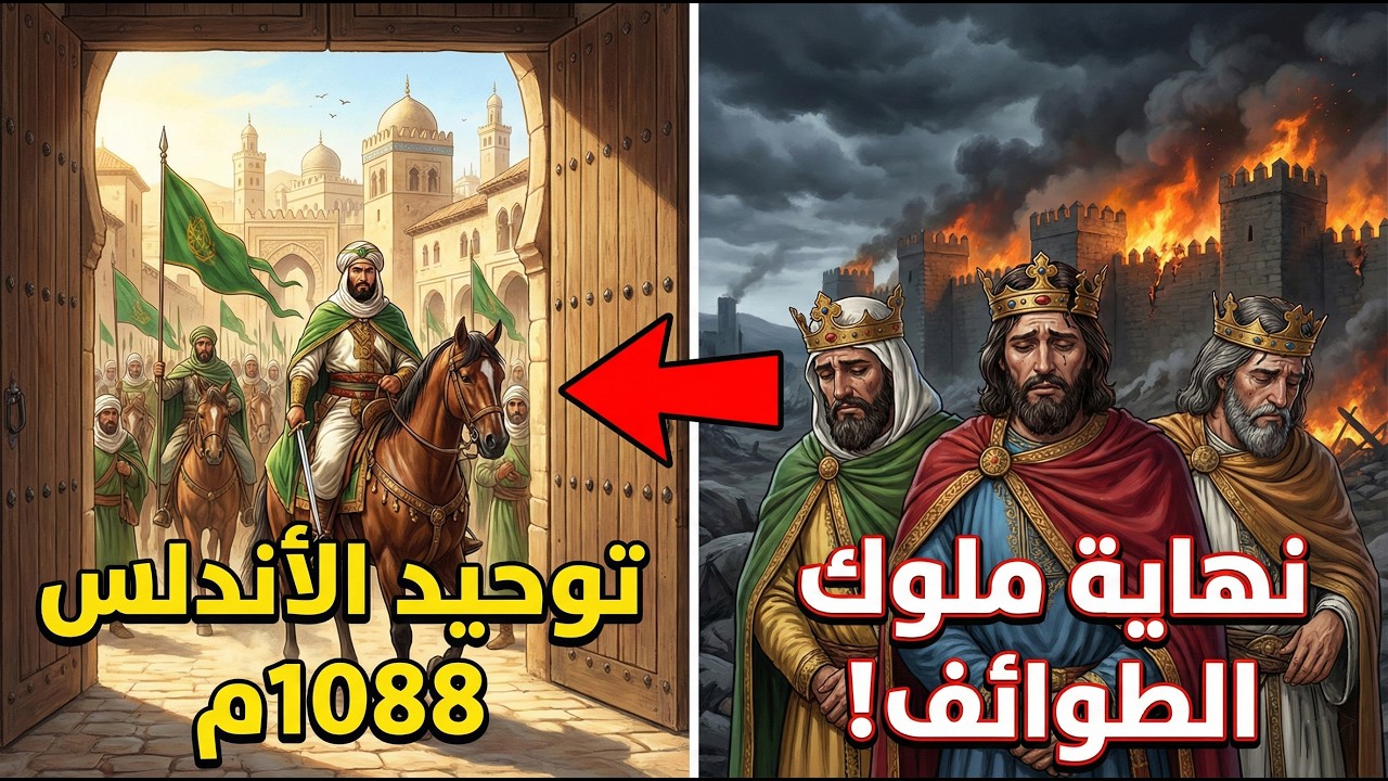 النهاية الدرامية لملوك الطوائف! كيف ضم يوسف بن تاشفين الأندلس لحكم المرابطين؟ ⚔️🇪🇸