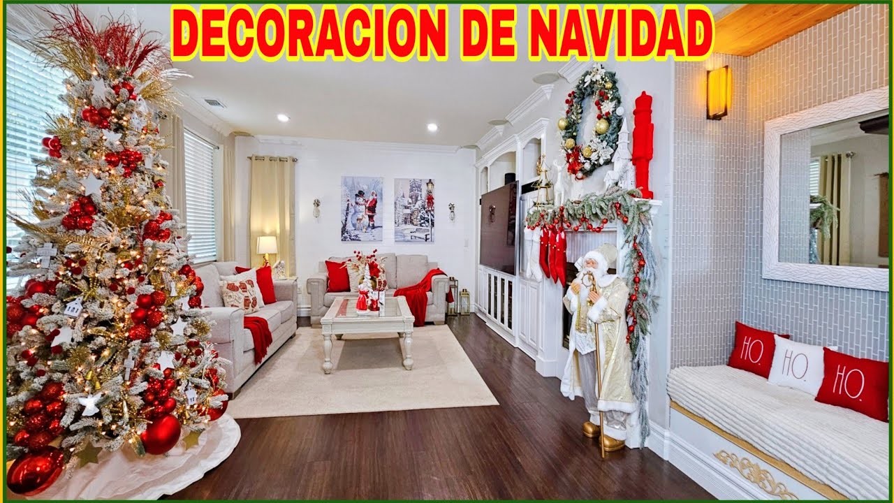DECORACION NAVIDEÑA DE LA SALA/ NAVIDAD 2024