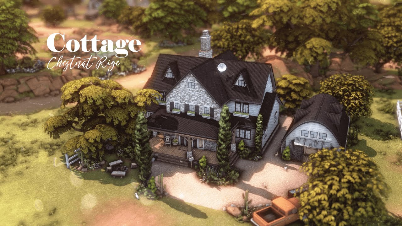 Коттедж с амбаром 🐴🌵 | Cottage with barn | Строительство The Sims 4