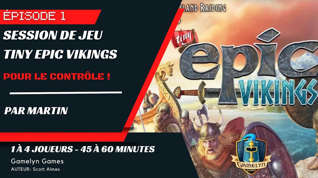 Session de jeu en solo de Tiny Epic Vikings - Épisode 1