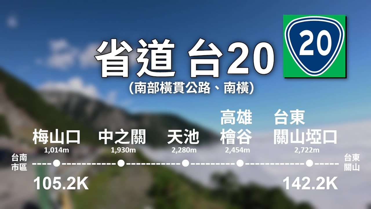 #20-1【省道-台20-南橫公路】105.2K-142.2K(1/6路程)高雄桃源梅山口-台東海端關山埡口 2025.11.07 (加碼：長青祠、中之關古道、關山越嶺警備道、天池、塔關山與大關山)