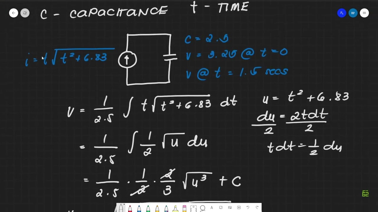 Applications of Indefinite Integrals - Electric Circuits