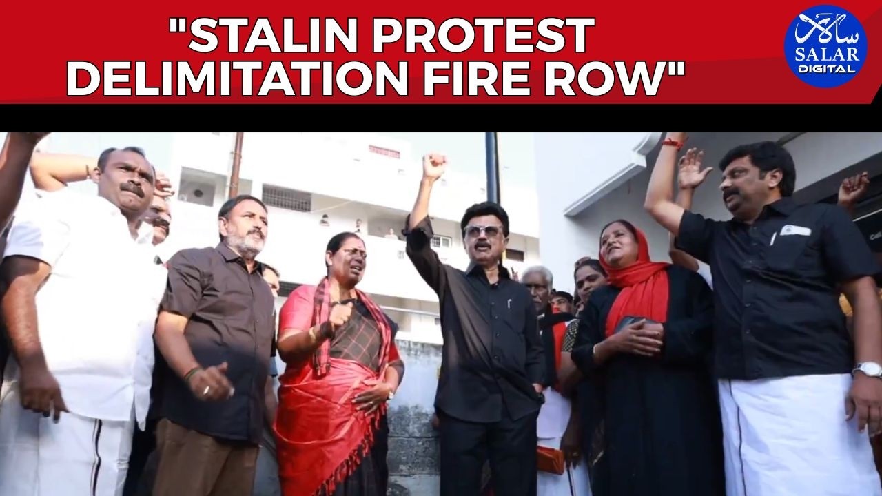 M.K Stalin Leads Black Flag Protest Against Delimitation Bill; Opposition Spreads Across South India