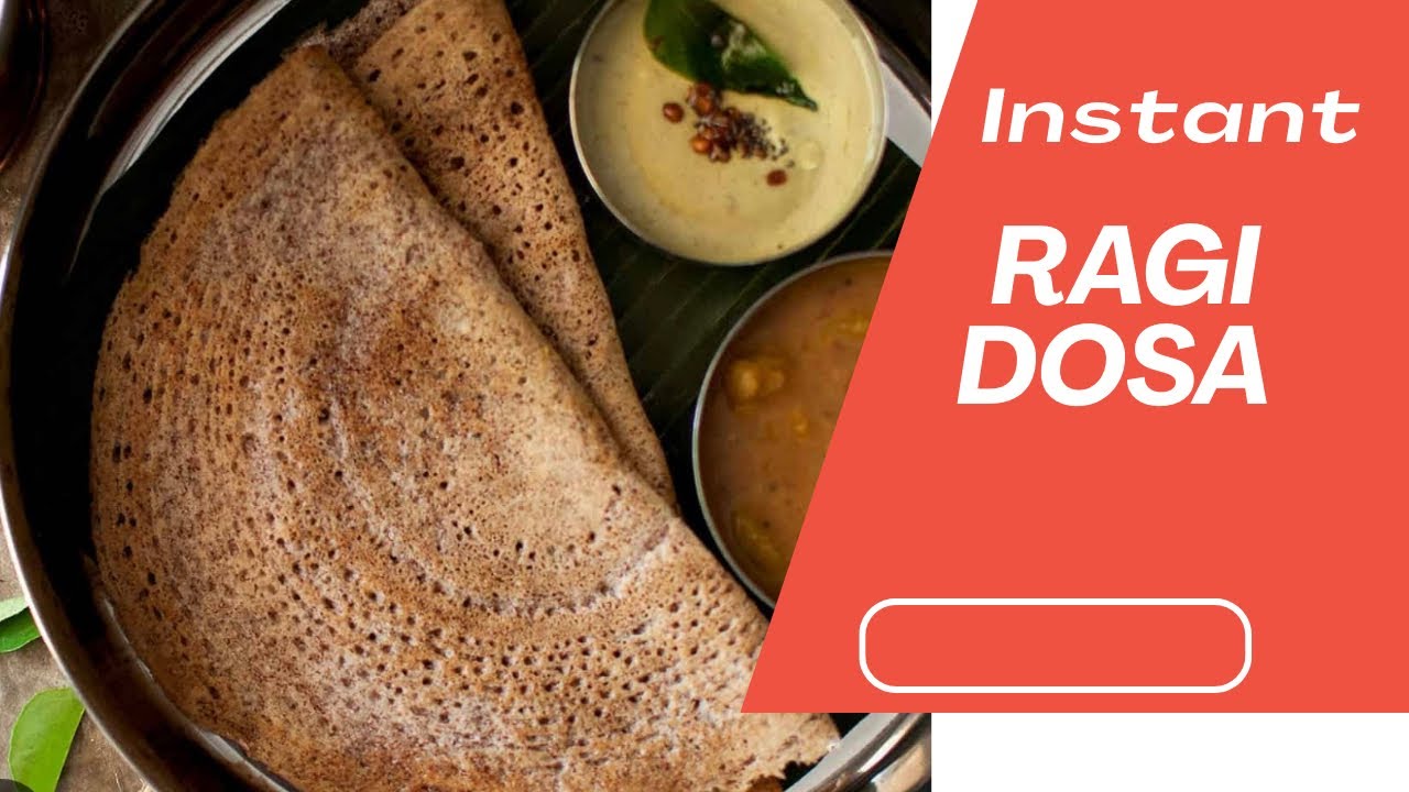 Instant Ragi Dosa Recipe | Crispy & Healthy Ragi Dosa in 10 Minutes | No Fermentation