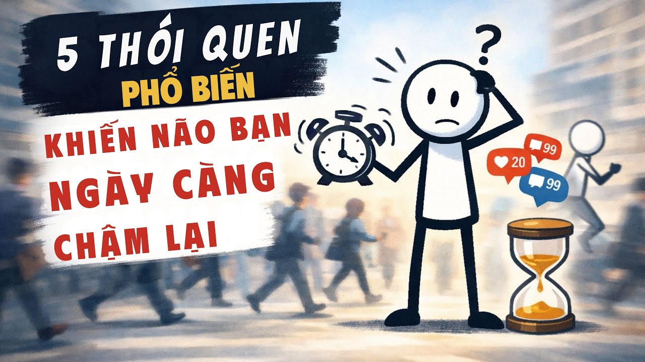 5 Thói Quen Phổ Biến Khiến Não Bạn Ngày Càng Chậm Lại | Chuyện Nhà Que