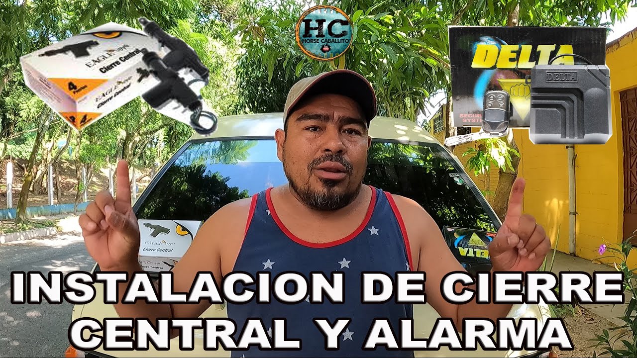 instalacion de cierre central y alarma a un carro año 89
