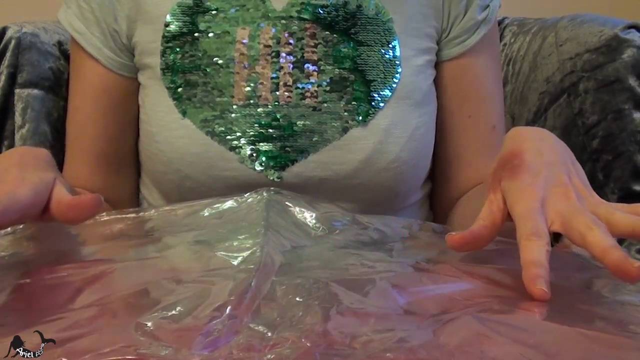 Crinkly cellophane bag relaxation. inaudible sounds asmr zzzz