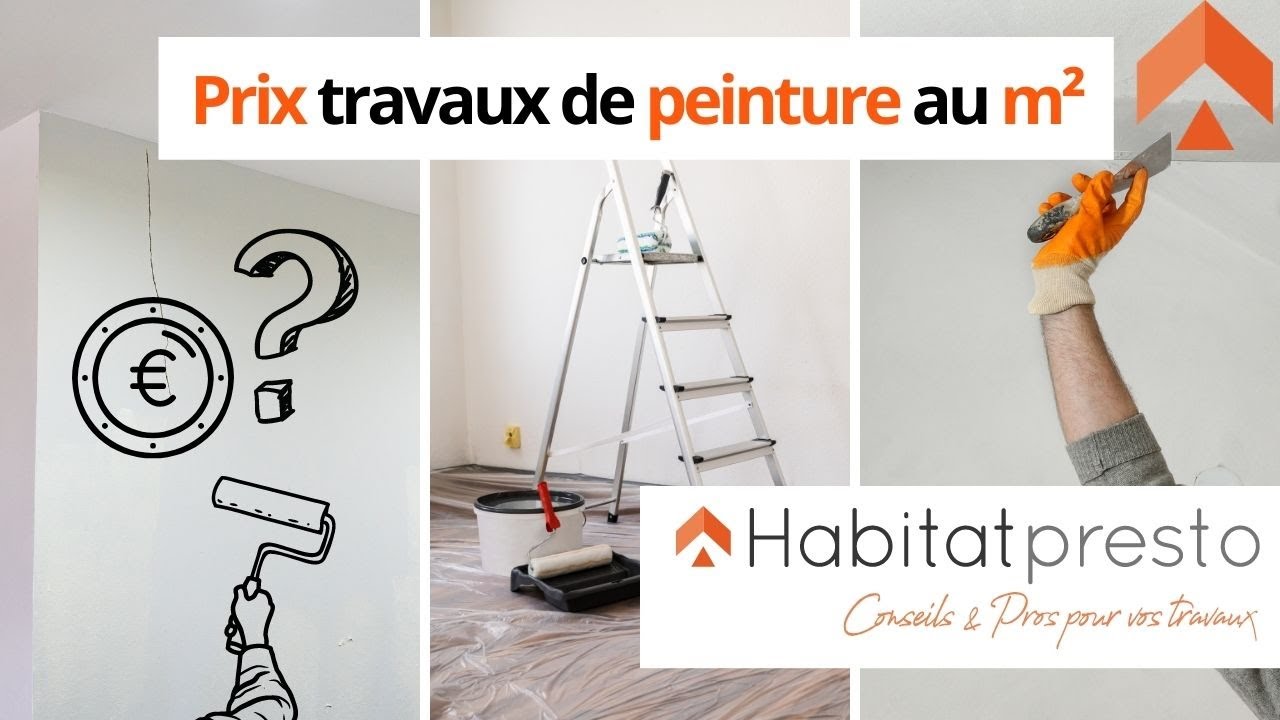 Prix travaux de peinture au m² : tarifs réels & exemples de devis