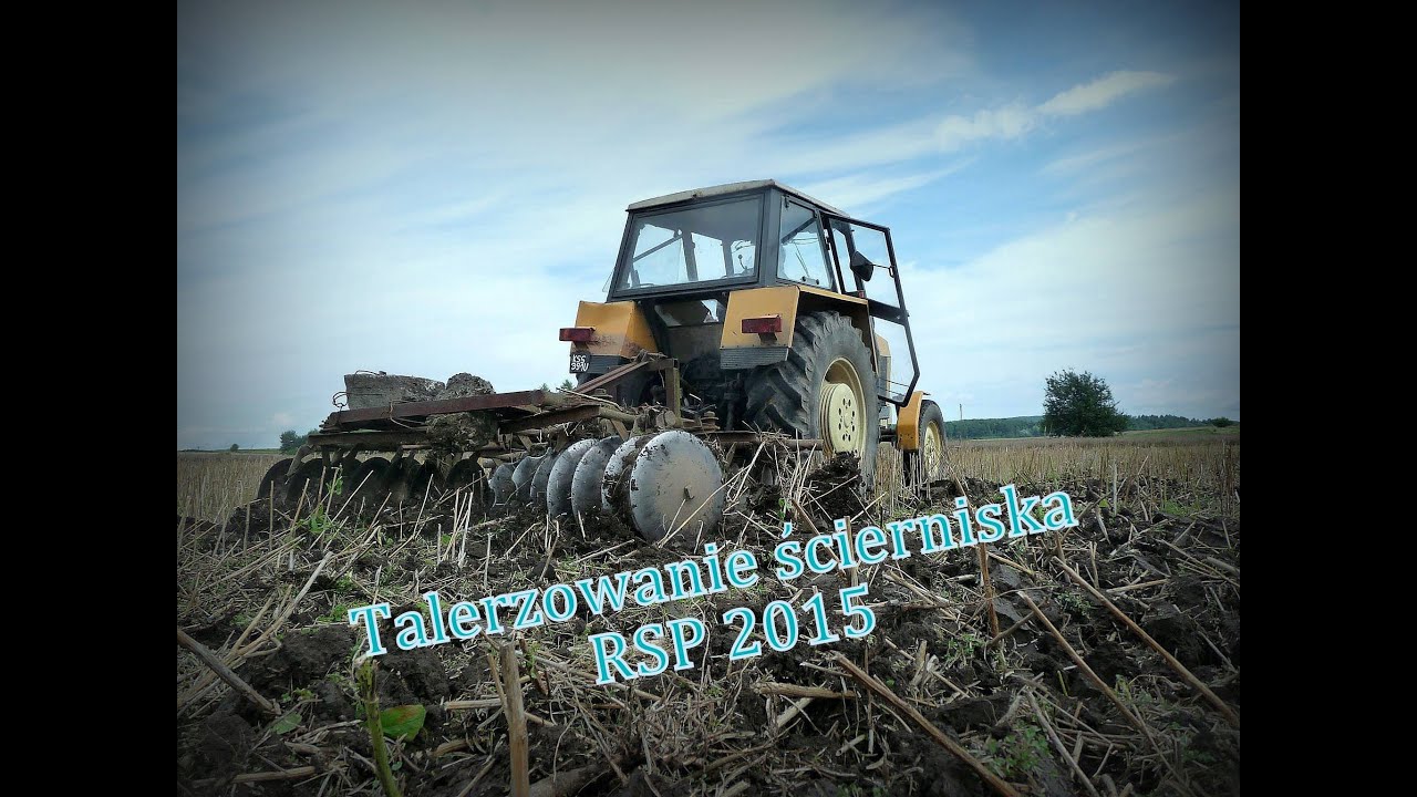 Talerzowanie ścierniska Ursus 912 RSP 2015