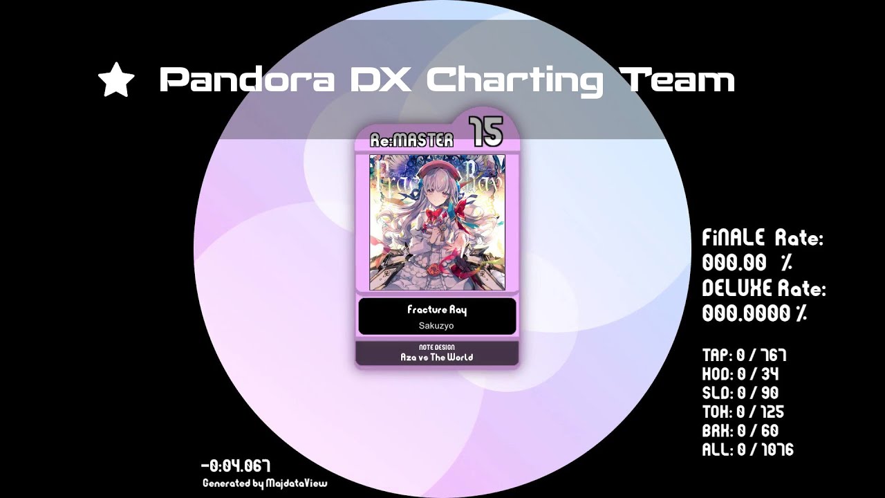 [ Arcaea Collab Pack 7.5 ] Fracture Ray [ maimai 創作譜面 Re:MASTER 15 DX ]