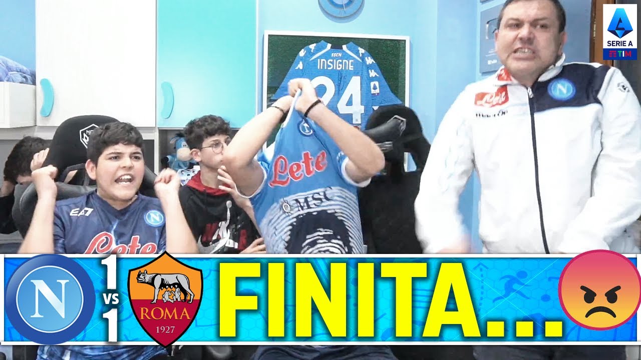 BASTA!! È FINITA! NAPOLI-ROMA 1-1 | LIVE REACTION NAPOLETANI
