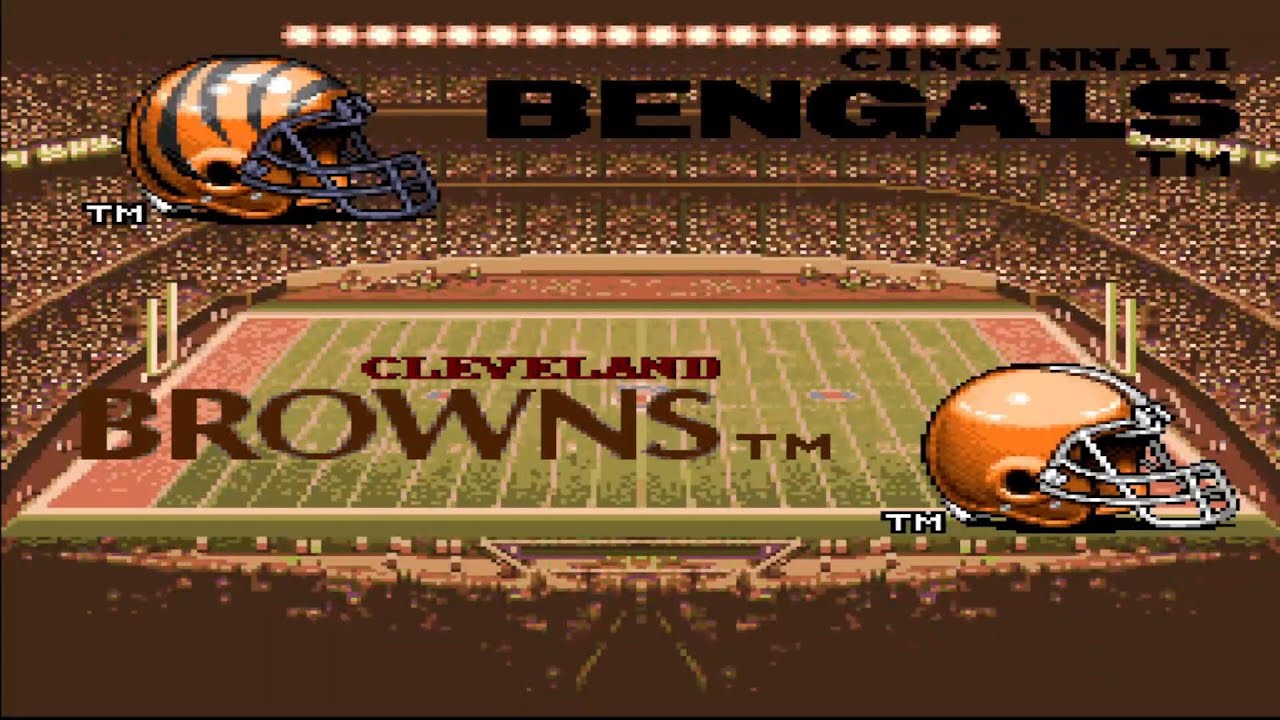 Cincinnati Bengals at Cleveland Browns | 1994 NFL Season Simulation | Tecmo Super Bowl II (SNES)