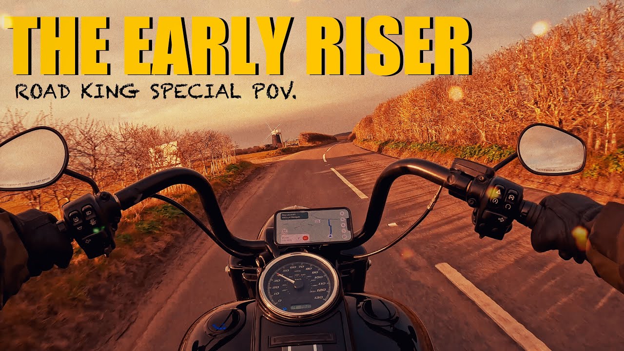 ROAD KING SPECIAL POV . Early Morning , North Norfolk Countryside. U.K