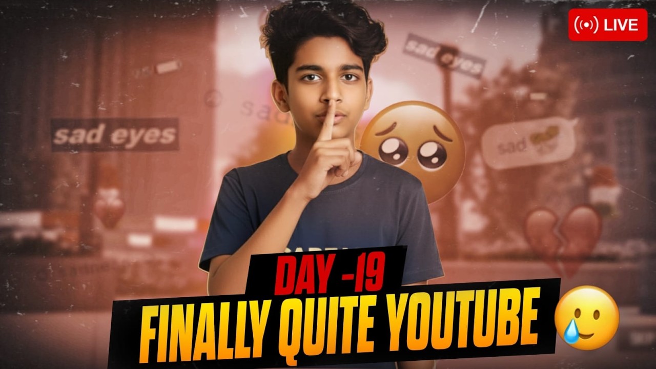 GAME YOUTUBE QUITE 😰  [ DAY -19 ]  DAYS LEFT !! 2026 #scarfall2 #live #livestream #shorts