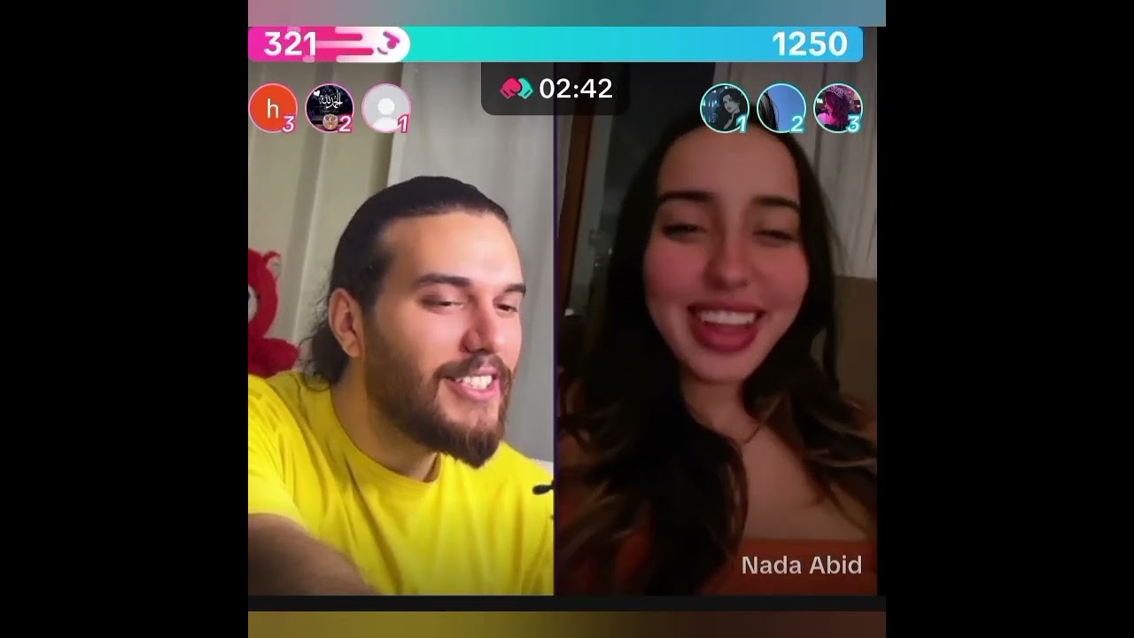لايف ندى و أدهم 💛🧡