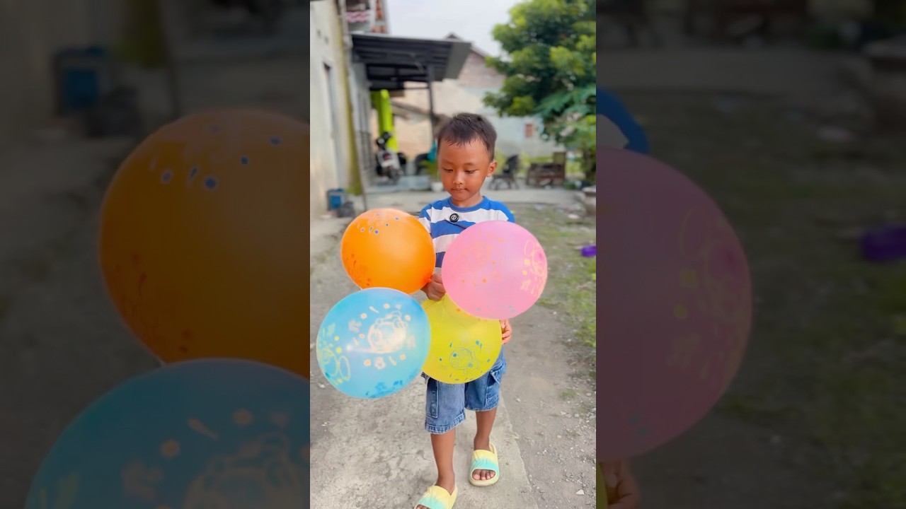 Razka tanam balon jadi numbuh banyak#shorts