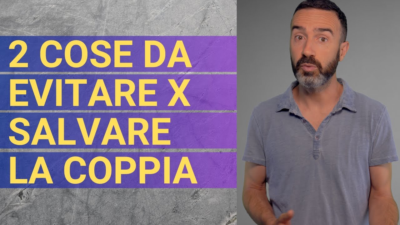 Come salvare il matrimonio, due cose da evitare. Lo psicologo spiega