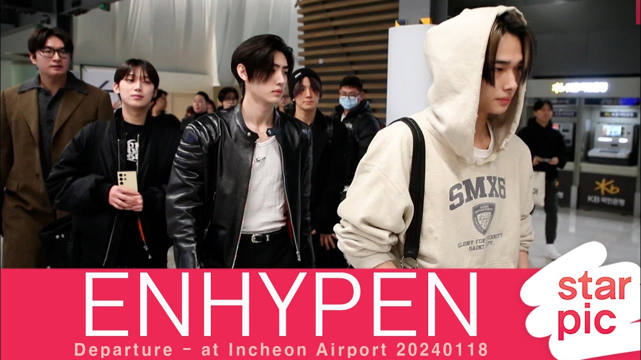 엔하이픈 '체력왕 엔하이픈!' [STARPIC] / ENHYPEN Departure - at Incheon Airport 20240118