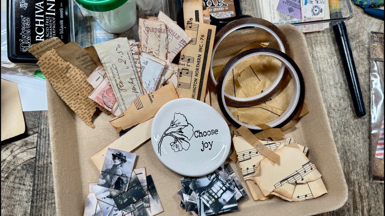 Making a paper snippet roll