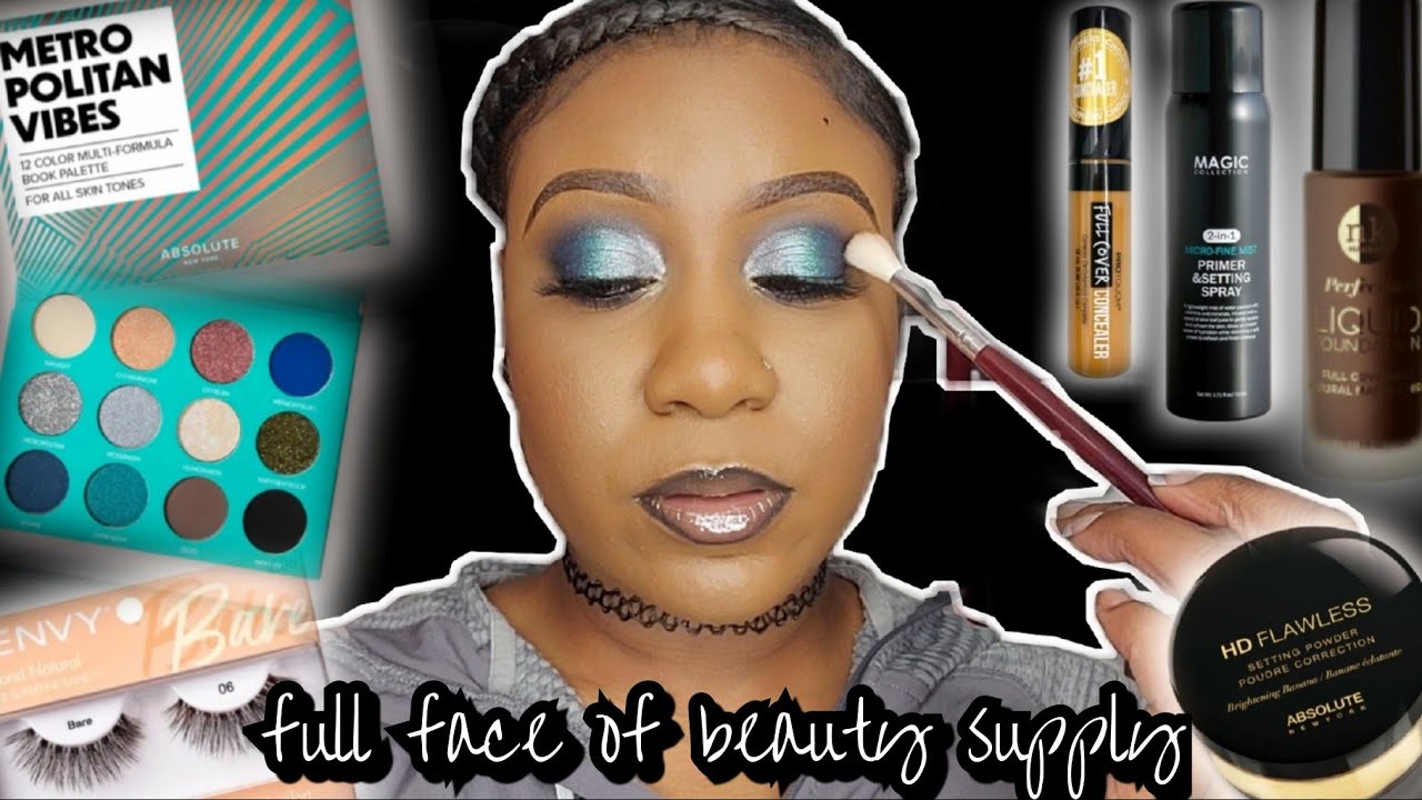 Full Face of Beauty Supply Store Makeup
