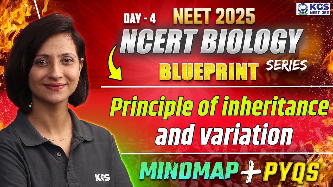 Principle Of Inheritance And Variation Mindmap + Pyqs | NCERT Biology Blueprint Series For NEET 2025